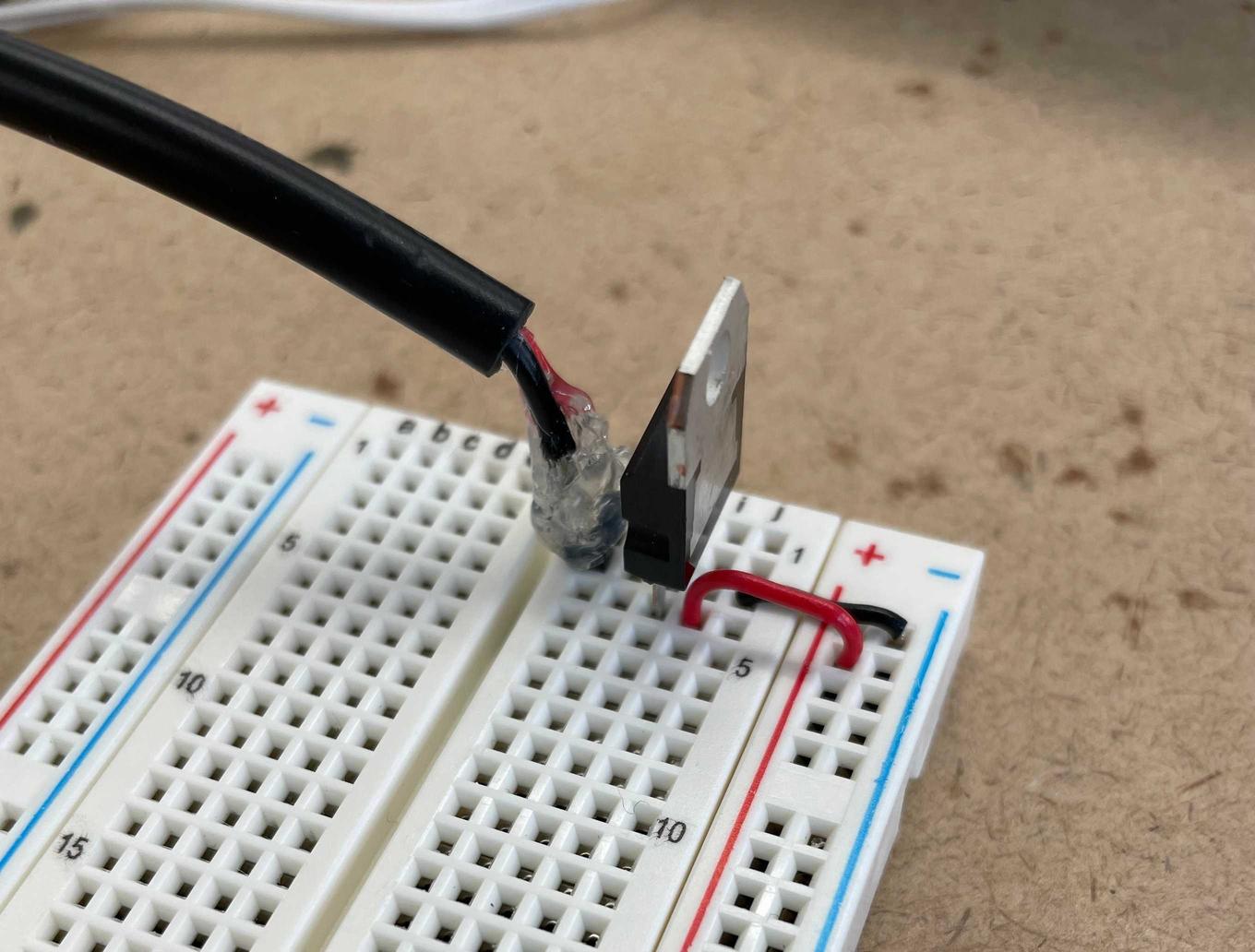 Basic DC input setup with regulator