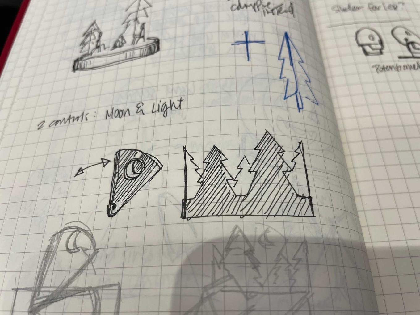 Sketch of individual pieces to be laser cut