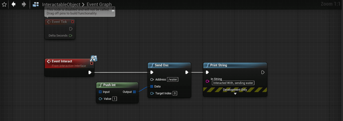 Interactable Object Blueprint